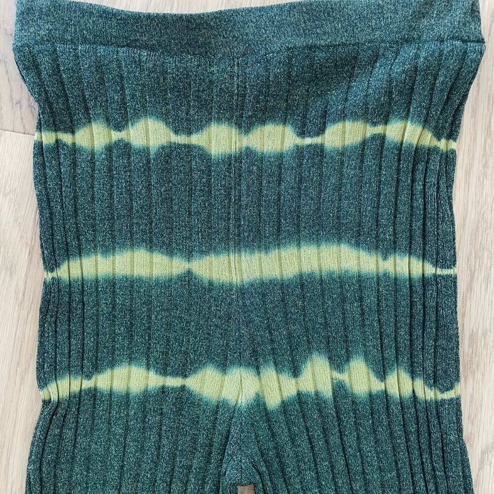 Sandro | Green Tie Dye Knit Pants | 36 FR Small - Picture 5 of 6